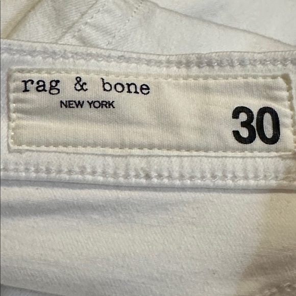 Rag & Bone Flexi Peyton Mid Rise Ankle Bootcut Jeans Optic White WDD25S2972FXOW - Picture 9 of 11
